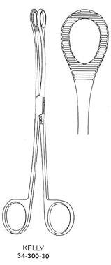 Kelly Uterine Polypus Forcep